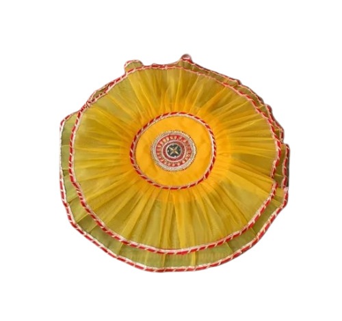 Thal Cover - Fabric, 20 Diameter | Elegant Design, Vibrant Colors, Easy Maintenance, Suitable for Ceremonial Settings