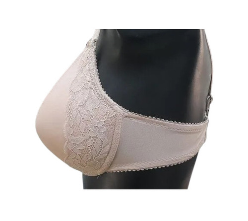 Underwired Padded Bra - Nylon, Regular Size, Solid Color | Breathable, Skin-Friendly, Easy to Wash, Plunge Neck Design