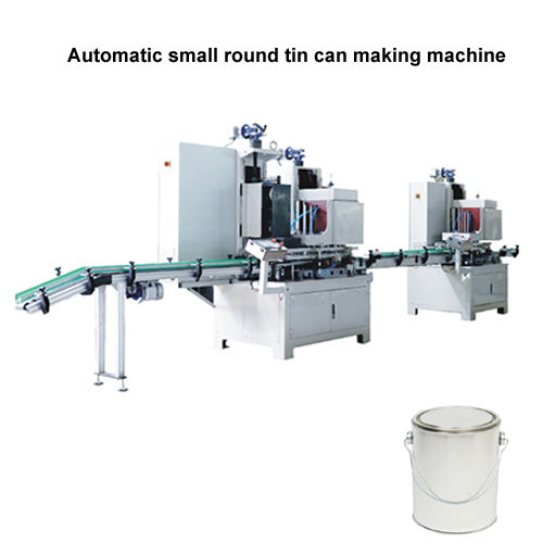 Automatic 1-5 L Small Round Metal Paint Can Production Line