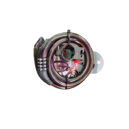 Bike Cable Lock - Jacket Color: Black