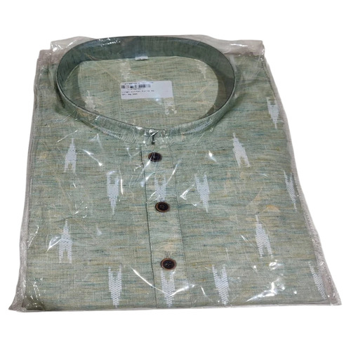 Cotton Grey Knee Length Kurta - Long Sleeves, Breathable and Fade Resistant | Elegant Look, Easy to Wash, Neat Stitching, Ideal for Gifting