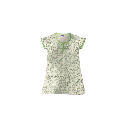 Elegant Cotton Half Sleeve Long Polo Dress - Sizes M, L, XL, XXL, Multicolor Print | Soft, Breathable Fabric, Ribbed Collar, Easy-Care Material