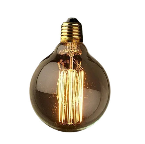 LED Filament Bulb - Glass, Standard Size, Oval Shape, Yellow Light Color, 40 Watt | High Efficiency, Energy Efficient, Easy to Install, Shock & Heat Resistant