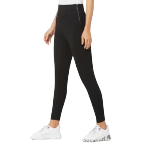Skinny Fit Ladies Trouser - Cotton Fabric Black Color | Soft Breathable Anti-UV Quick Dry Elastic Waistband Comfortable Fit