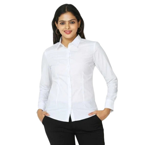 Customized Van Heusen Core Shirt - Full Sleeve, Cotton, Size-S/M/L/XL/XXL, Color-Blue & White | Plain Pattern, Machine Washable