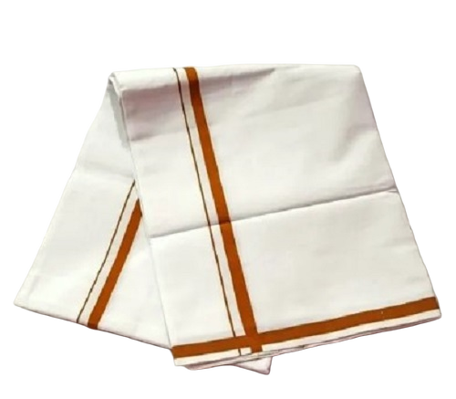 White Cotton Lungi - Plain Design, Comfortable Fit | Wrinkle Free, No Color Fade, Affordable Gift Option for All Seasons