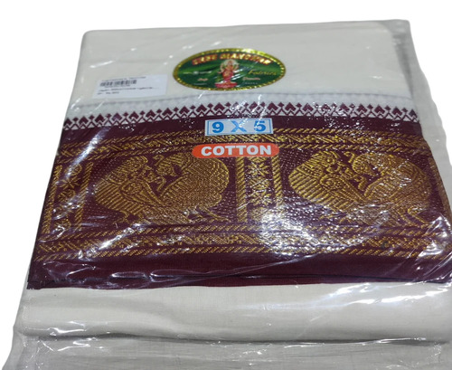 White Formal Wear - Cotton Dhoti , Excellent Finish and Smooth Touch, Various Colors Available, Totally Hygienic for Skin