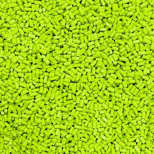 ABS Nimbu Dhani Granules - Industrial Grade Light Green ABS Plastic | Eco-Friendly, Recycled Material for Plastic Industry