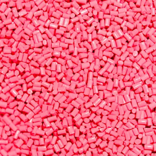 ABS Granules - Industrial Grade, Eco-Friendly Recycled Rose Pink Plastic | Ideal for Plastic Industry