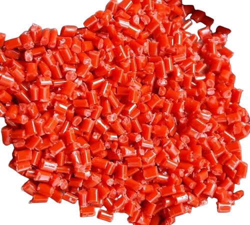 Orange ABS Granules - Recycled ABS Material, Eco-Friendly Composition | Industrial Grade, Ideal for Plastic Industry Use