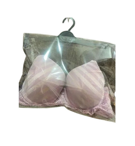 Plain Padded Bra - Nylon, Standard Size, Lite Purple | Breathable, Skin-Friendly, Easy to Wash, 3/4th Plunge Neck, Regular Fit, Hand Wash