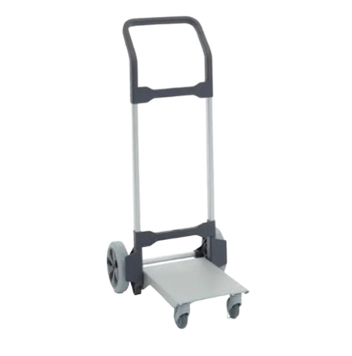Ms Industrial Hand Trolley - Mild Steel, 350-1 Ton Lifting Capacity, 4 Wheels, Powder Coated Finish, Corrosion Free, Silver Color, Standard Size