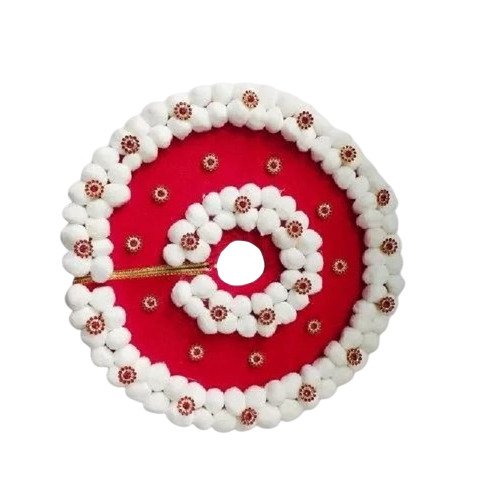 Ladoo Gopal Christmas Dress - Velvet Fabric, Size 0-6, Red And White Colors | Lightweight, Washable, Handmade Festive Santa Claus Design With Hat