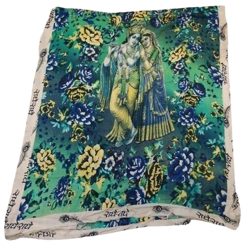 Cotton Radha Rani Printed Dupatta - Color: Multicolor
