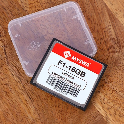 MYSWA F1-CF16GB Extreme Compact Flash 16GB MLC - High-Performance Controller, Rugged Design for Industrial Applications
