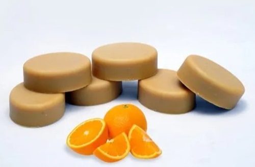 Orange Herbal Bath Soap - Color: Yellow