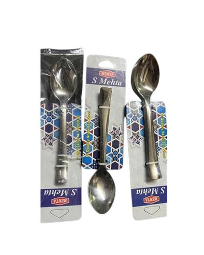 Stainless Steel Spoons - Polished Finish, Lightweight Design, Reusable and Easy to Clean for Kitchen Use
