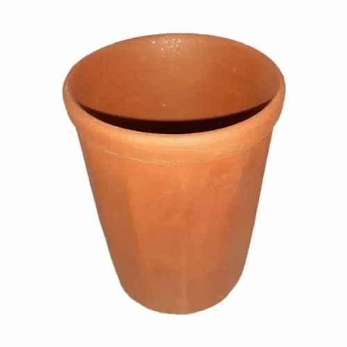 Brown Clay Tea Cups - 80 Milliliter Capacity Coated Finish | Eco-Friendly Porous Material Keeps Beverages Cool Rustic Charm for Indian Beverages
