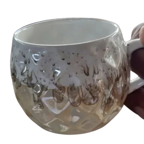 Coffee Mug - Ceramic, 80ml | Glossy Finish, Lightweight, Comfortable Handle, Printed Designs, Microwave and Dishwasher Safe, Multiple Colors and Patterns