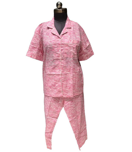 Cotton Ladies Cot Set - Medium Size 38, Pink Color | Breathable, Quick Dry, Shrink Resistant, Ethnic Printed Design