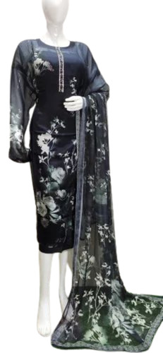 Ladies Black Cotton Suit - Ethnic Region: Indian