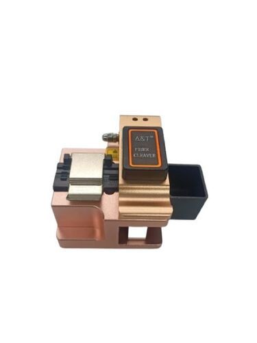 Optical Fiber Cleaver - Premium Metal Structure, Copper Color | Durable Design, Sharp Blade, Adjustable Settings, Easy to Use, Portable with Ergonomic Grip