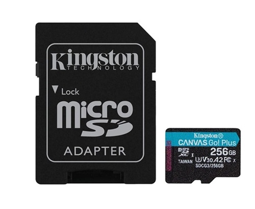 Kingston 256Gb Micro Sd Card - Body Material: Plastic