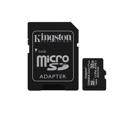 Kingston 32gb Micro Sd Card - Plastic Body, Standard Size, Black Color | Lightweight, Portable, High Resistance To Heat, Easy To Use