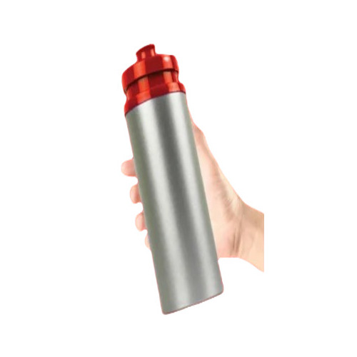 Matt Stainless Steel Water Bottle - 750 Milliliter Capacity, Silver Color , Personalized Drinking Gift