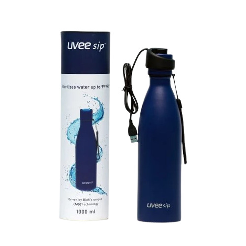 Customized Stainless Steel Water Bottle - Round Shape Blue Color Screw Cap Design | Perfect for Drinking and Gifting