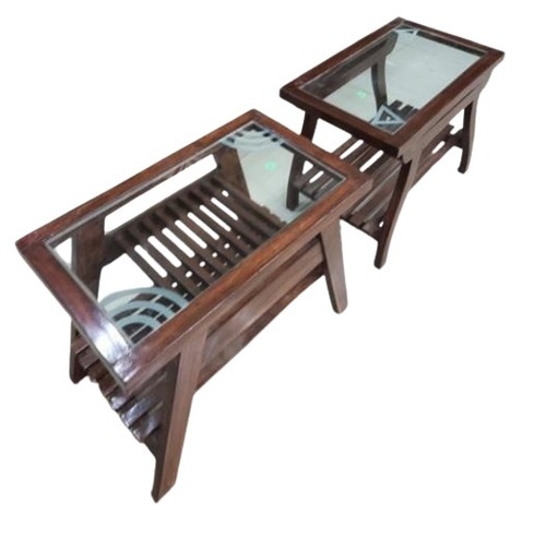 Elegant Wooden Centre Table - Solid Wood Polished Finish Brown Color | Durable Sturdy Design Eco-Friendly Easy to Maintain Customizable Sizes