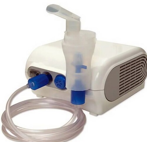 Nebulizer Medical Machine - Plastic, Small Table Top Size, White Color | Suitable for Hospital Use, Ages Adult and Children