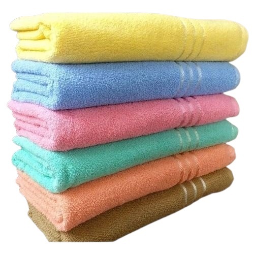 Plain Cotton Terry Towel - Cotton Bath Towel, Various Sizes Available, Multiple Colors | Soft Plush Texture, Durable Quick-Drying, Breathable, Easy to Clean