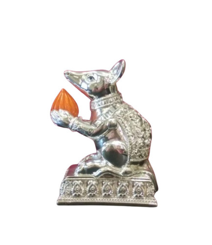 Silver Plated Statue - Premium Quality Handcrafted Metal Decoration for Home Interior Eco-Friendly Temple Theme