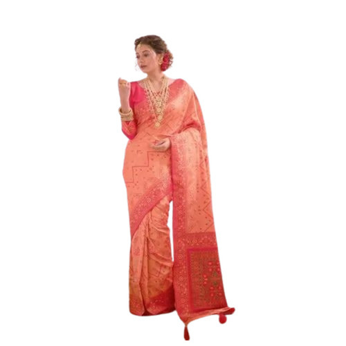 Designer Pure Patola Silk Saree - Color: Red