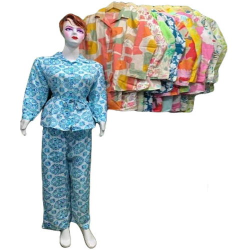 Ladies Modern Printed Co-ord Set - Cotton, Sizes L-xxl, Ivory White | Breathable, Quick Dry, No Fade, Machine Washable