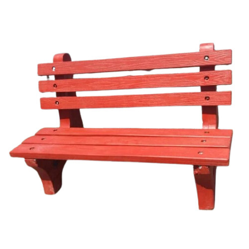 Outdoor Garden Bench - Color: Red