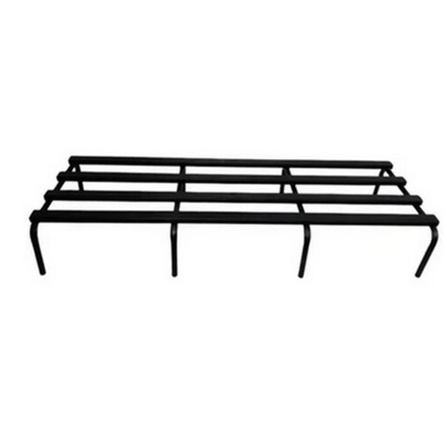 Garden Plant Stand - Iron 60 x 20.50 x 10.50 cm Height 0.5 Feet Rectangular Shape Black Color Powder Coated Finish