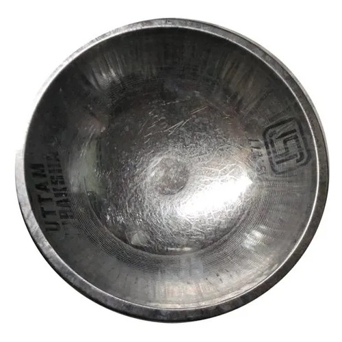 Galvanized Iron Round Ghamela - ISI Certified, 20 Inch Diameter, Silver, Polished Finish, Weight 1.2 kg | Ideal for Construction Applications
