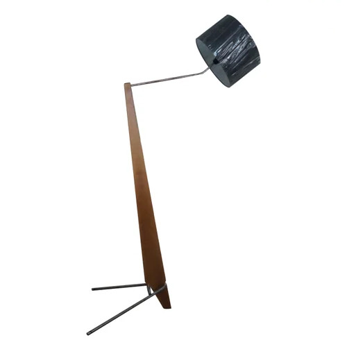 Modern Wooden Pedestal Lamp - Good Grade, Optimum Quality Design | Multicolor Bell Shade, Custom Size, LED Lighting