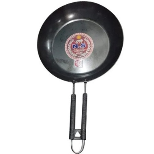 Non Stick Fry Pan - Aluminium, 4mm Thickness, Black Color, 500g Weight | Scratch Proof, Durable Plastic Handle