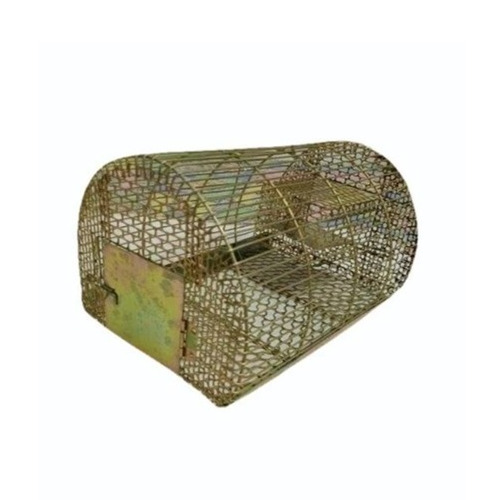 Rat Trap Cages - Iron, 12 Inch Size, Yellow Color | Durable Traps for Effective Home Rodent Control