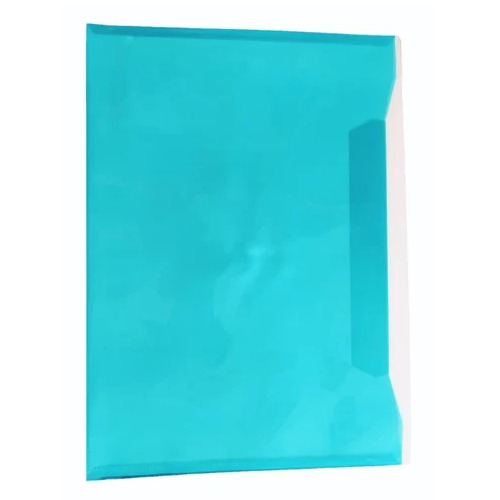 Blue Single Button PVC File - PVC, Various Sizes, Blue | Tear Resistant, Lightweight, Easy to Clean