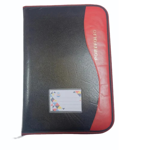PU Leather File Folder - Tear Resistant Material, Spacious Design for Easy Document Carrying, Classic Black Color