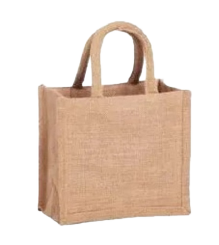 Plain Laminated Jute Bag - Spacious and Lightweight Design | High Weight Bearing Capacity, Easy to Carry, Available in Various Sizes, Brown Color