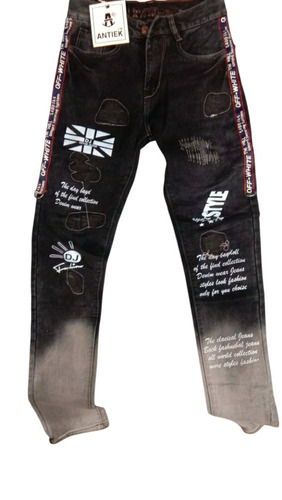 Denim Jeans - Regular Fit, All Sizes, Black | Stretchable, Breathable, Anti-Wrinkle, Quick Dry, Machine Washable