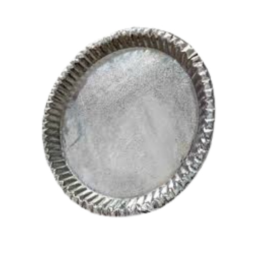 Disposable Silver Paper Plate - 12 Inch Round Size, Eco-Friendly and Easy to Use for Event and Party