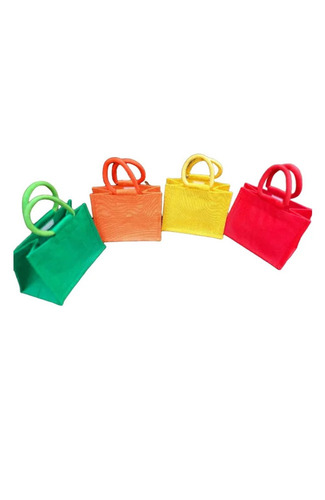 Blossom Plain Jute Bag - Color: Comes In Various Colors