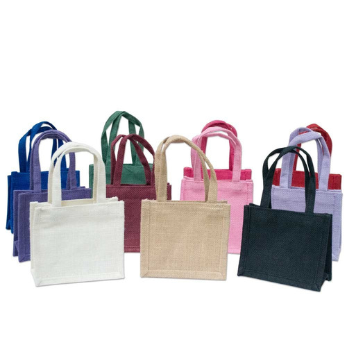 Jute Gift Bags - Various Sizes, Comes in Various Colors | Spacious, Easy to Carry, Lightweight, High Weight Bearing Capacity