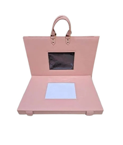 Photo Album Box - Faux Canvas, Standard Size, Pink | Lightweight, Moisture Resistant, Portable, Clean with a Soft Dry Cloth